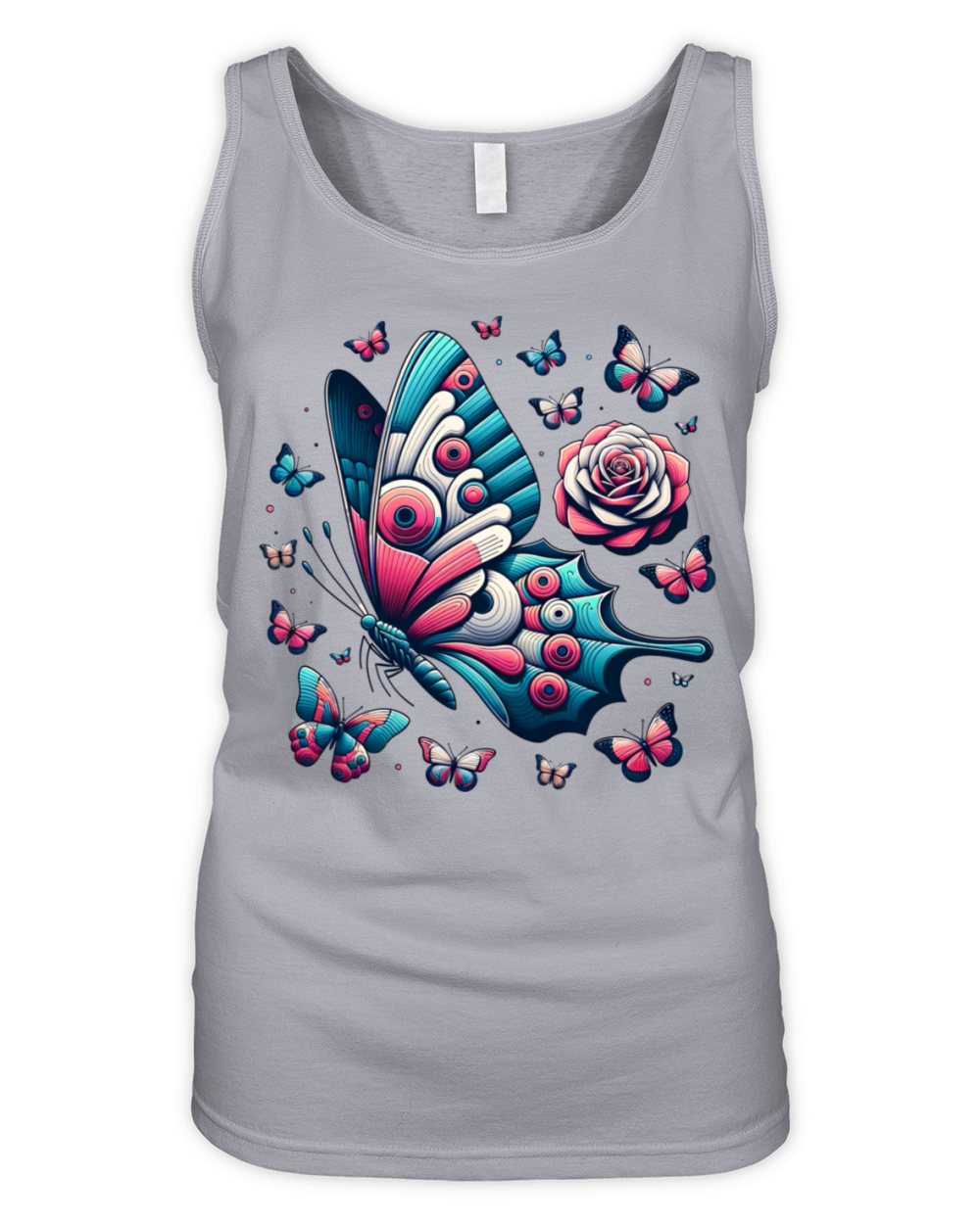 Vintage Rose Bouquet-Romantic flower apparel Organic Women's Tank Top