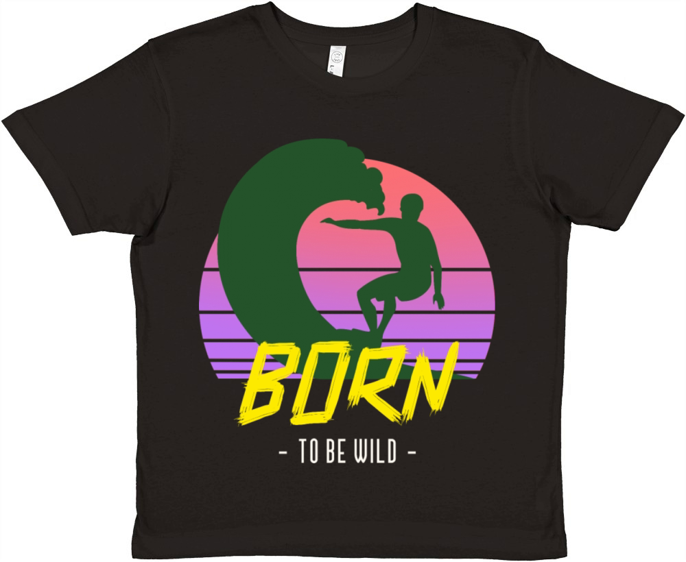Born to Be Wild Vintage Premium Kids Crewneck T-shirt