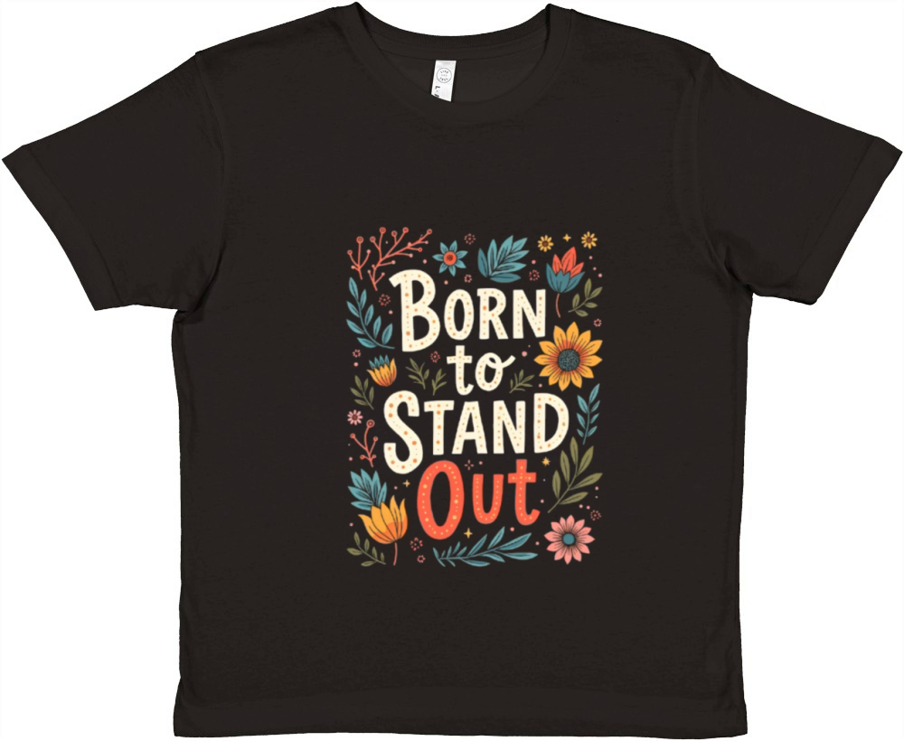Born to Stand Out Street Art Premium Kids Crewneck T-shirt