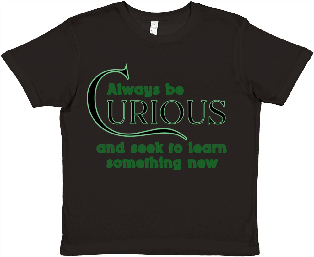 Curious 7W Premium Kids Crewneck T-shirt