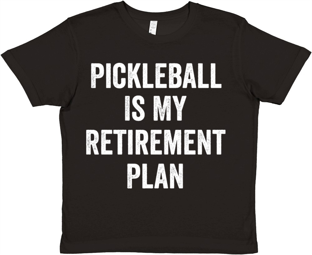 Pickleball Is My Retirement Plan Vintage Premium Kids Crewneck T-shirt