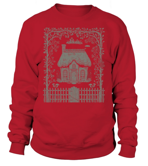Dark Cottagecore enchanting Cottage Retreat Sweatshirt Unisex
