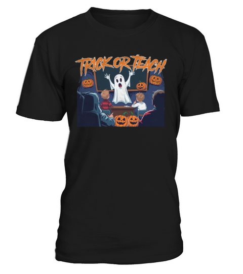 Trick or Teach for Teachers Halloween Vintage Ghos T-Shirt Unisex