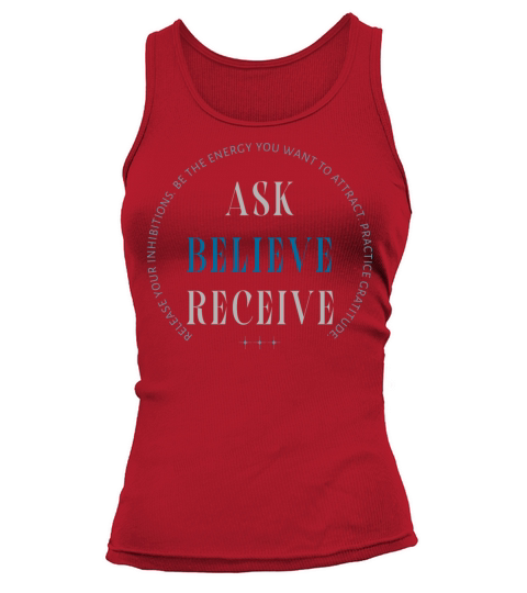 ASK BELIEVE RECEIVE Tank top Woman