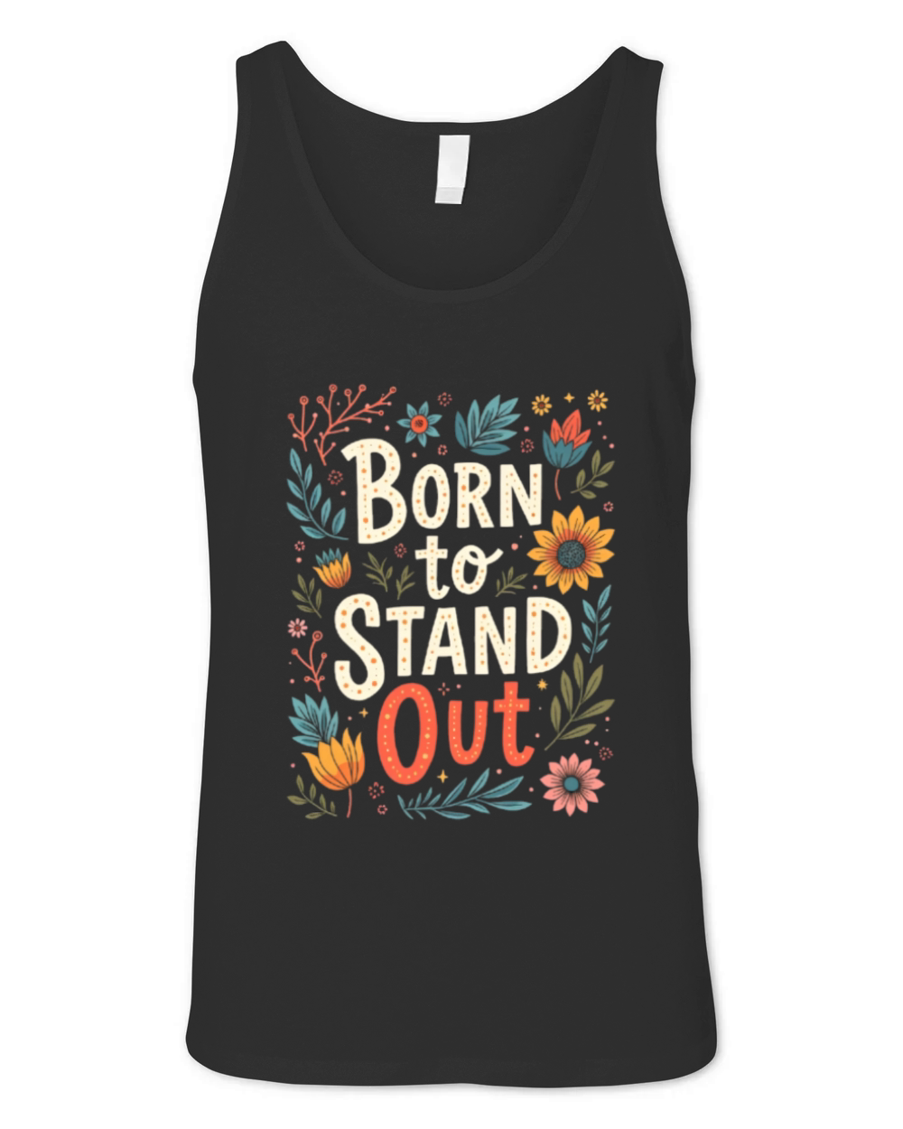 Born to Stand Out Street Art Unisex Jersey Tank