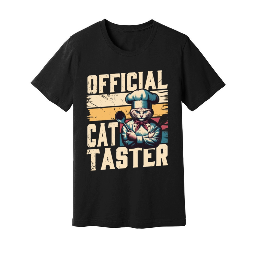 Cat Lovers Official Taster - Fun Thanksgiving Hum Unisex Jersey Tee