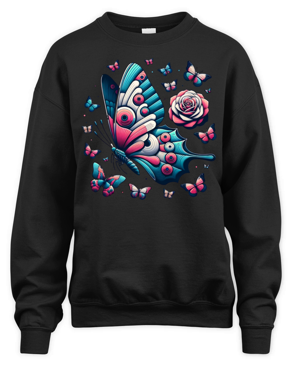 Vintage Rose Bouquet-Romantic flower apparel Unisex Premium Crewneck Sweatshirt