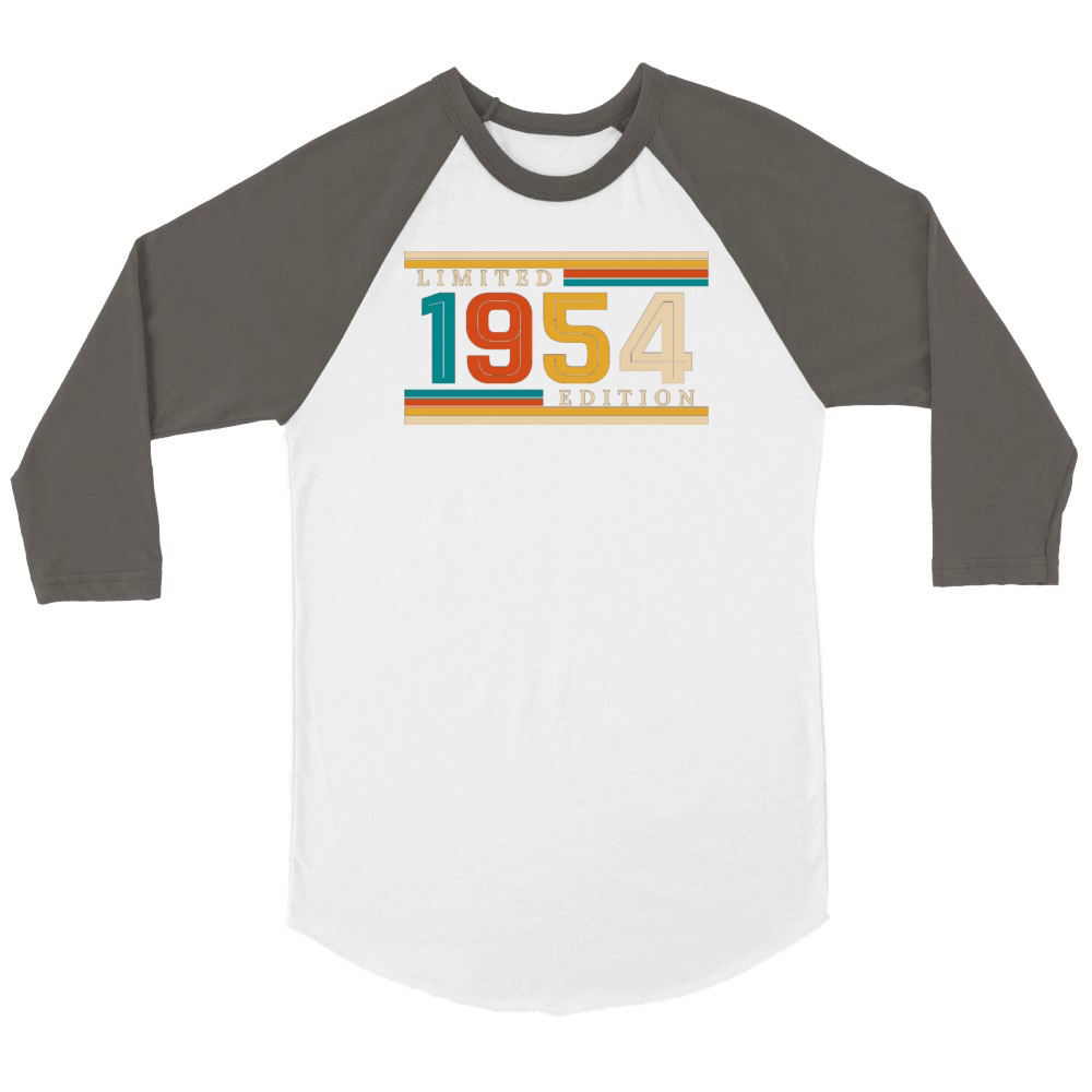 70th Birthday Unisex ¾ sleeve Raglan T-shirt