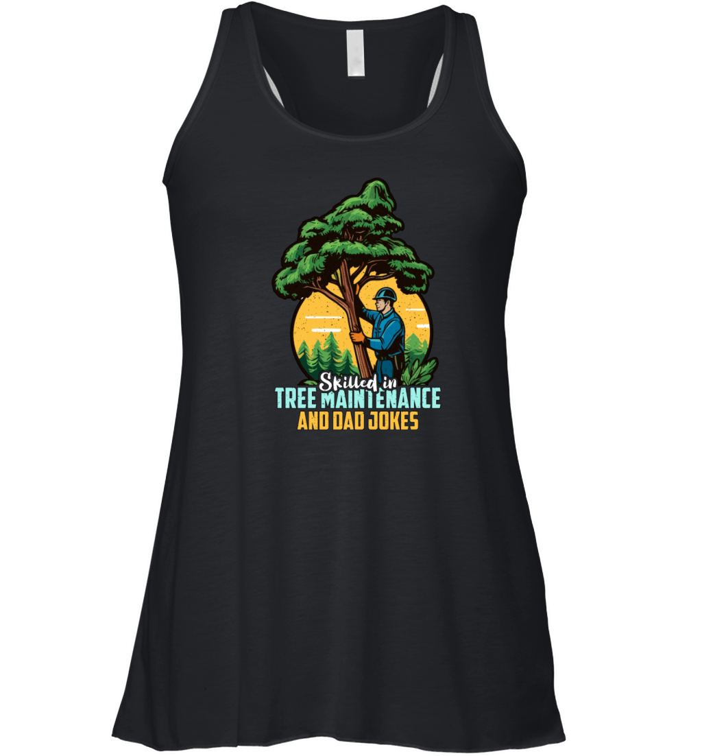 Arborist Skilled In Tree Maintenance Forest Worker Women's Flowy Tank Top