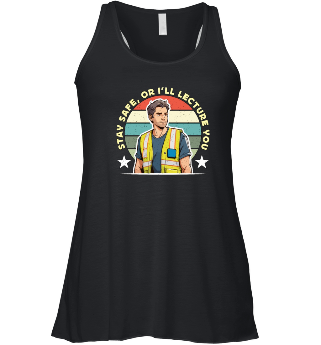 Safety Officer Stay Safe Or Public Safety Officer Women's Flowy Tank Top