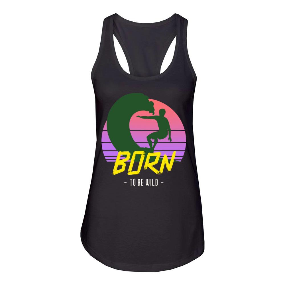 Born to Be Wild Vintage Women's Racerback Tank