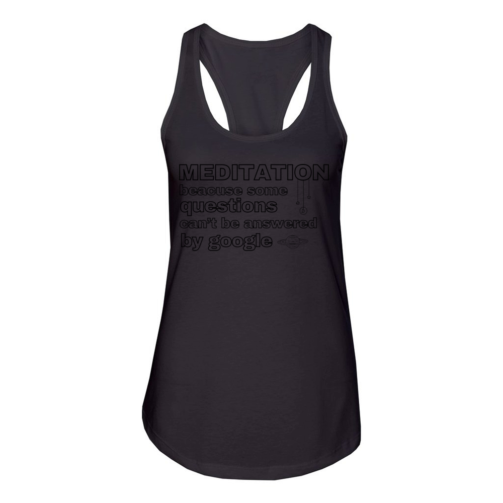 Meditation Mindfulness Quotes Women's Racerback Tank