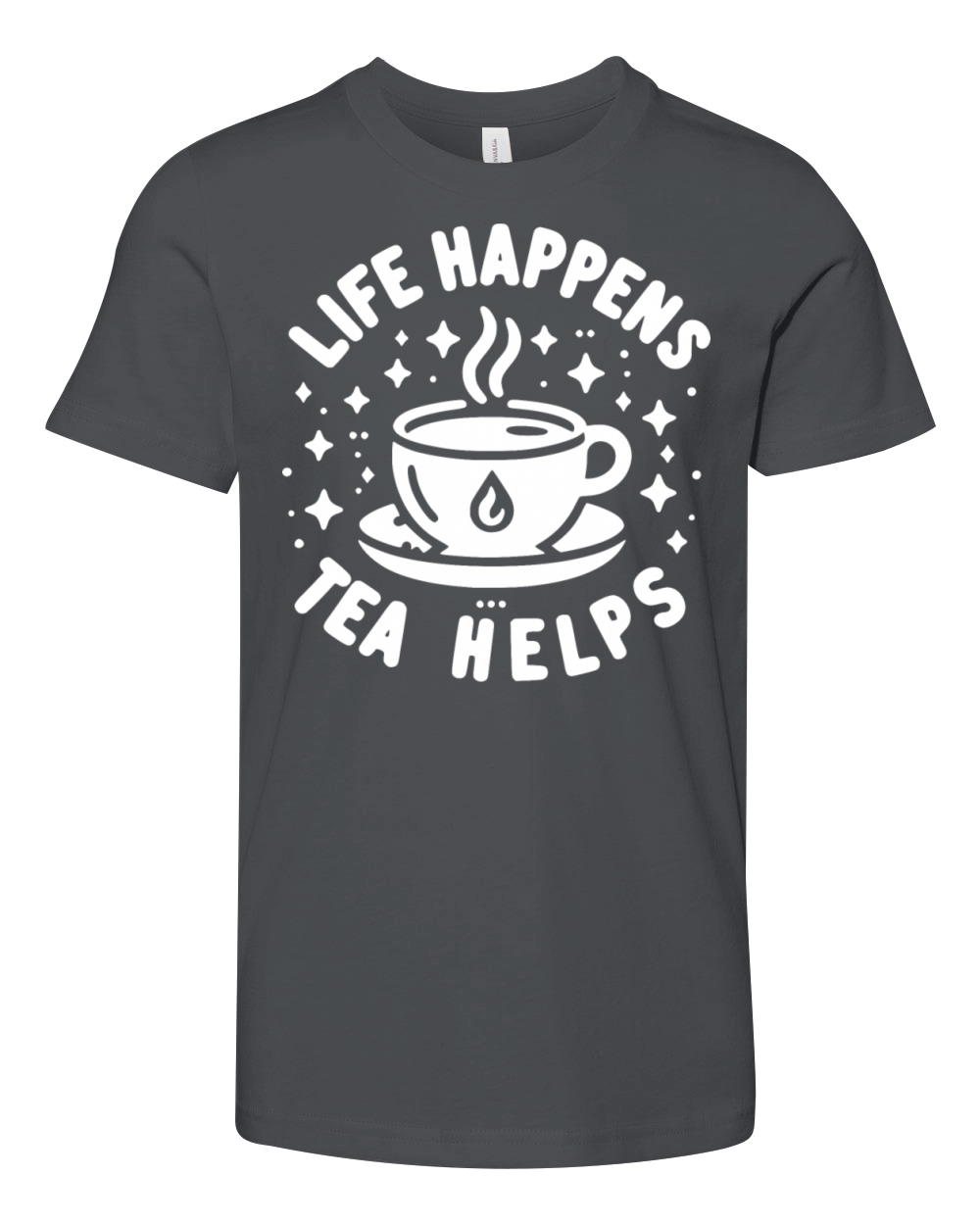 Life Happens Tea Helps Youth Unisex Jersey Tee