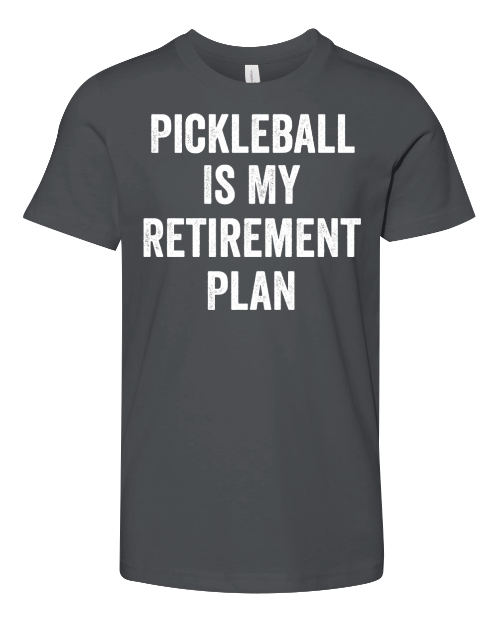 Pickleball Is My Retirement Plan Vintage Youth Unisex Jersey Tee