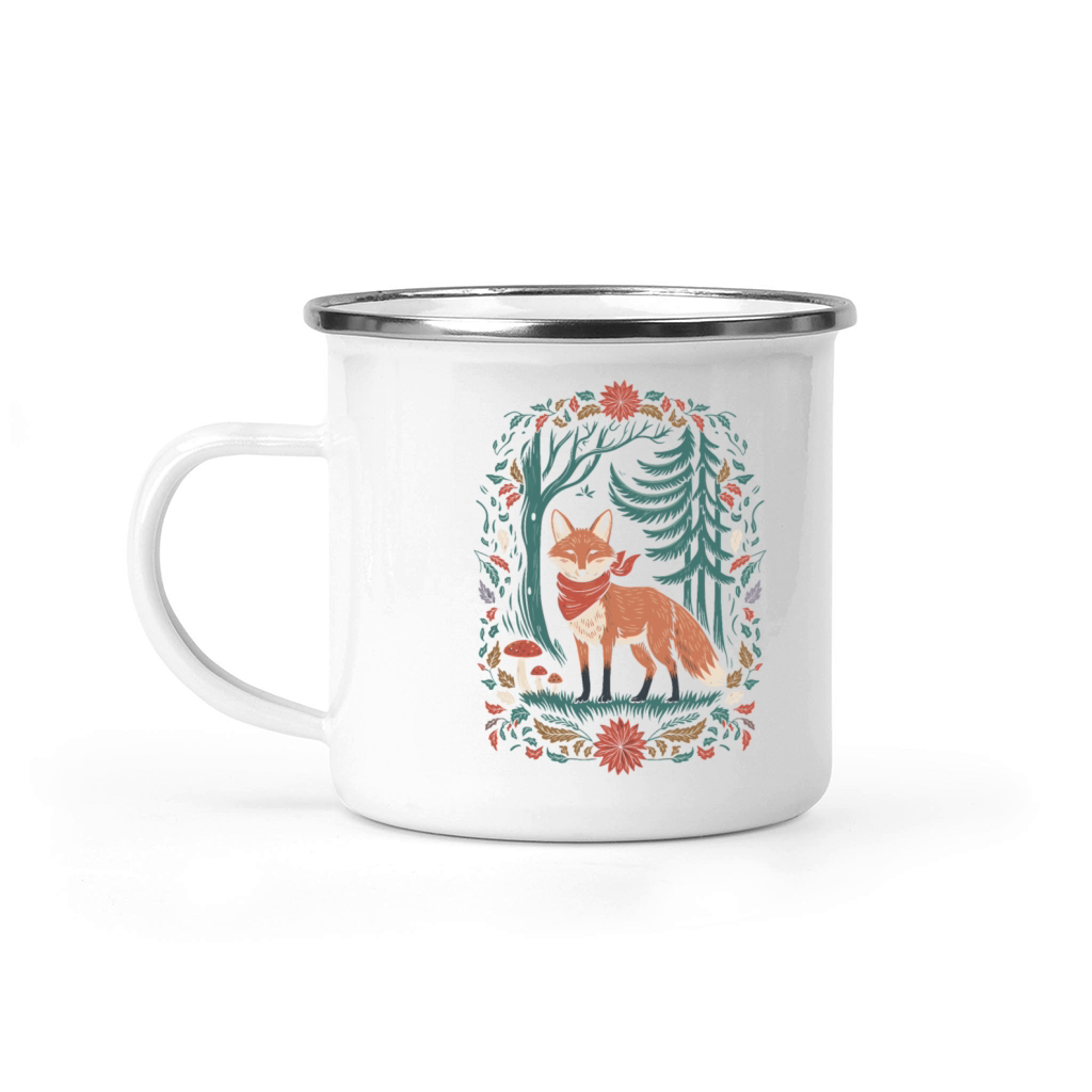 Cottagecore Fox in enchanting Forest Camping Mug
