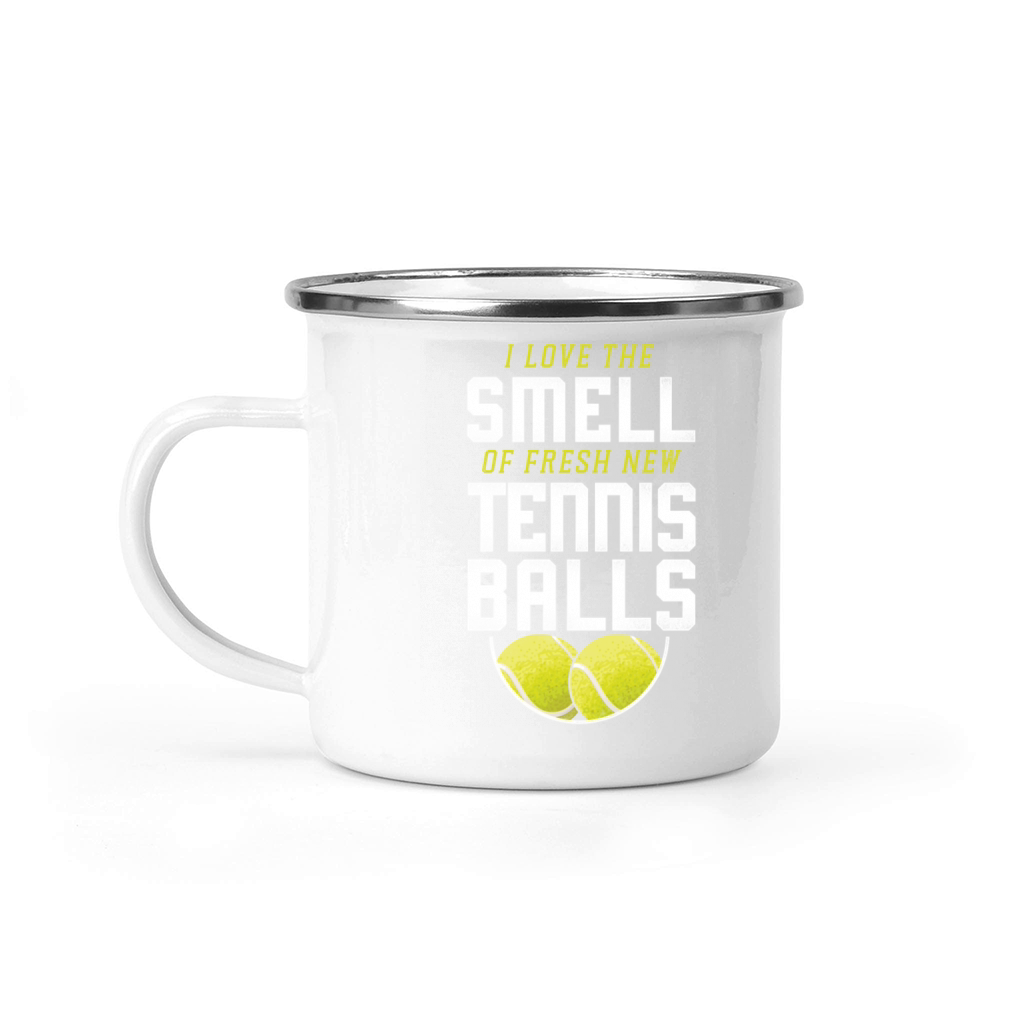 Funny Tennis Player Racket I Love Camping Mug