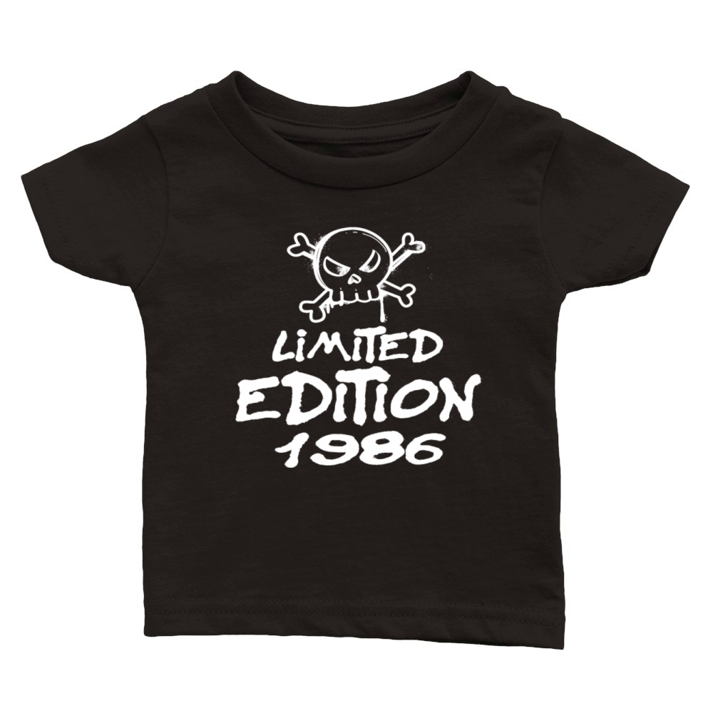 Limited Edition 1986 Birthday 1986 Born Classic Baby Crewneck T-shirt
