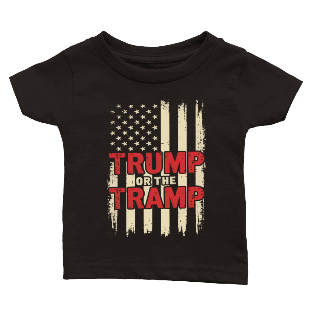 Trump or the Tramp Patriot Usa Flaf Trump Vance 47 Classic Baby Crewneck T-shirt