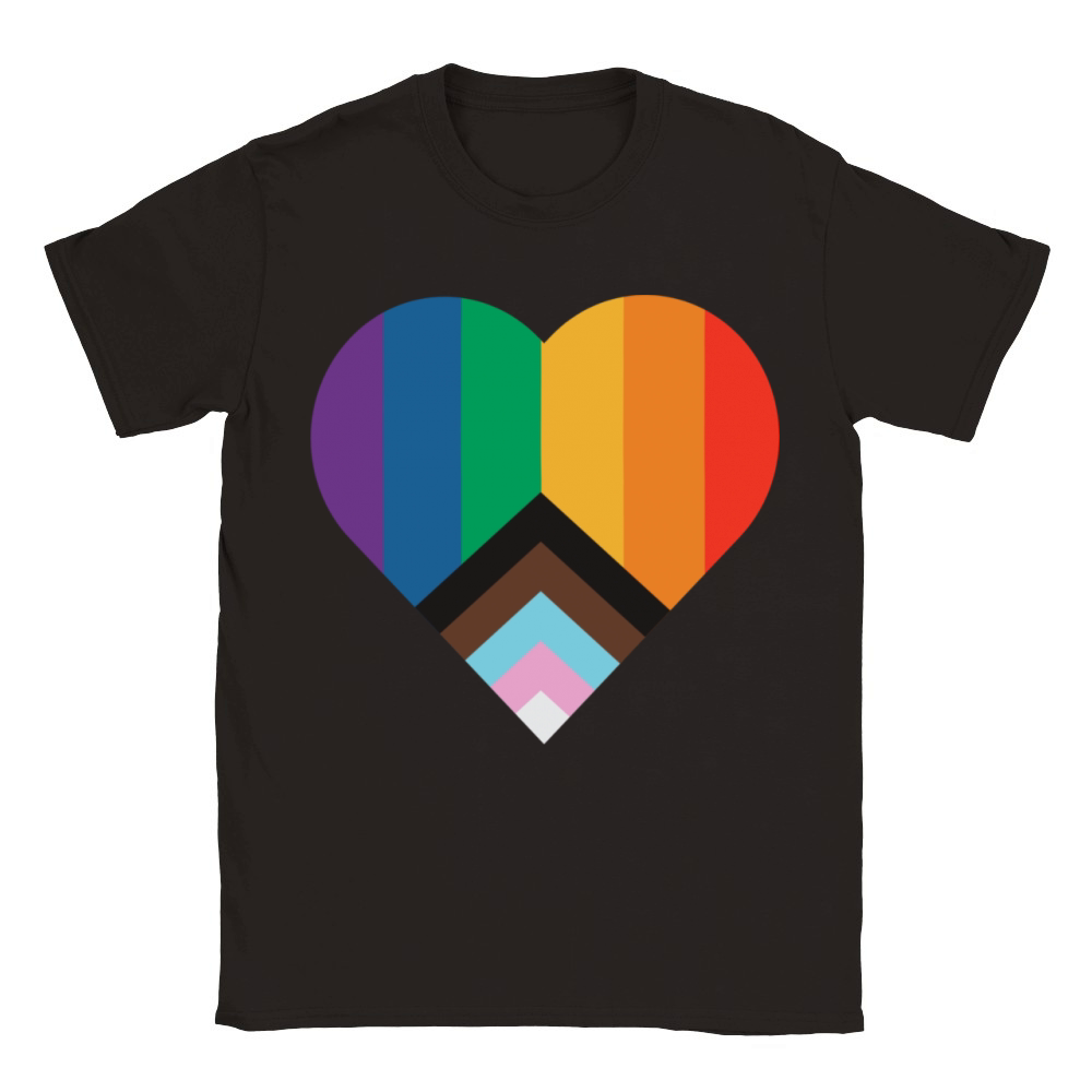 Heart Rainbow Classic Kids Crewneck T-shirt