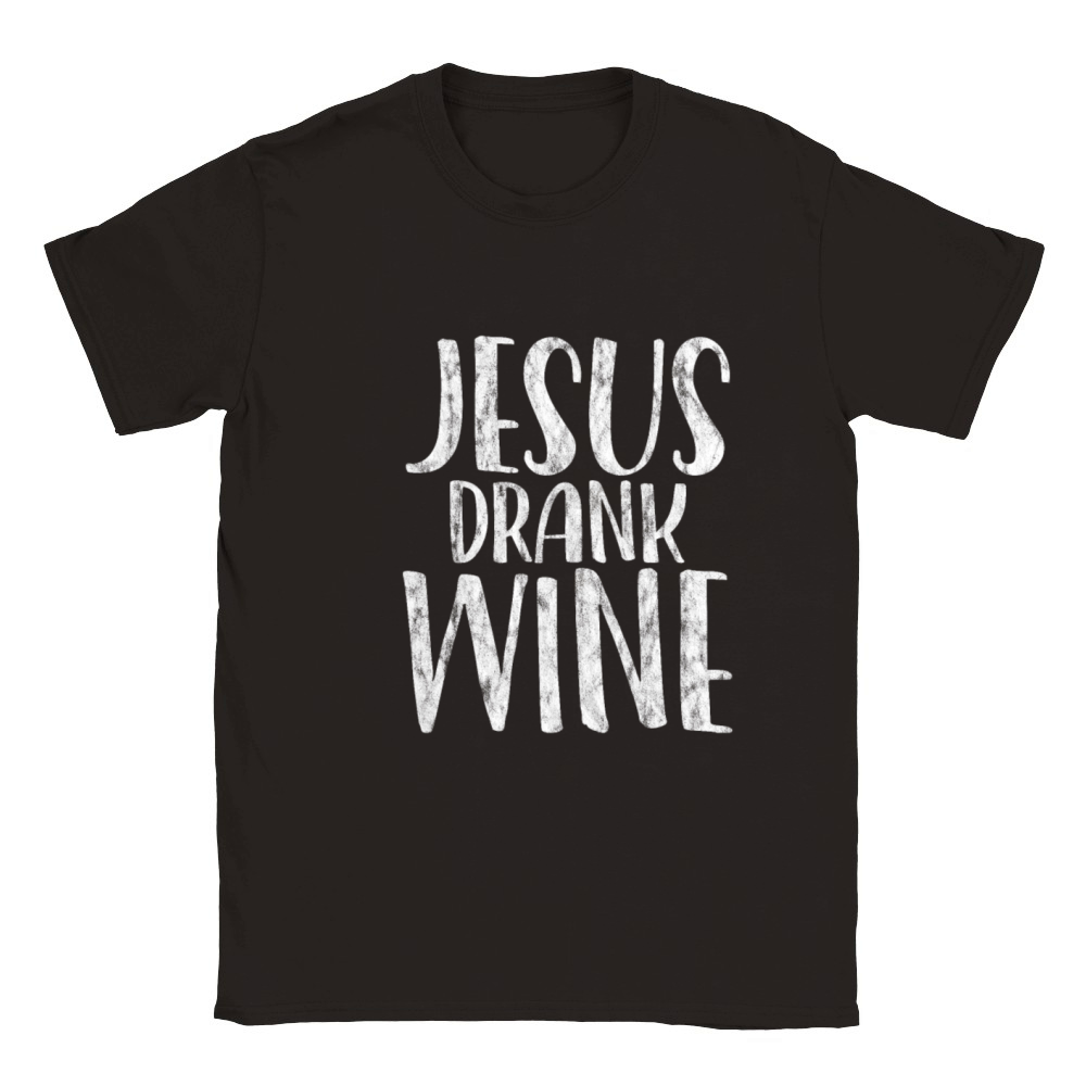 Jesus Drank Wine 5 Classic Kids Crewneck T-shirt