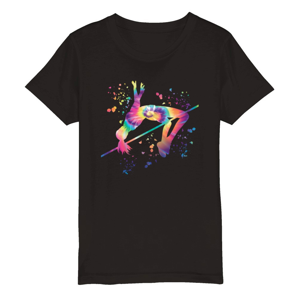 High Jumper High Jumping High Jump Organic Kids Crewneck T-shirt