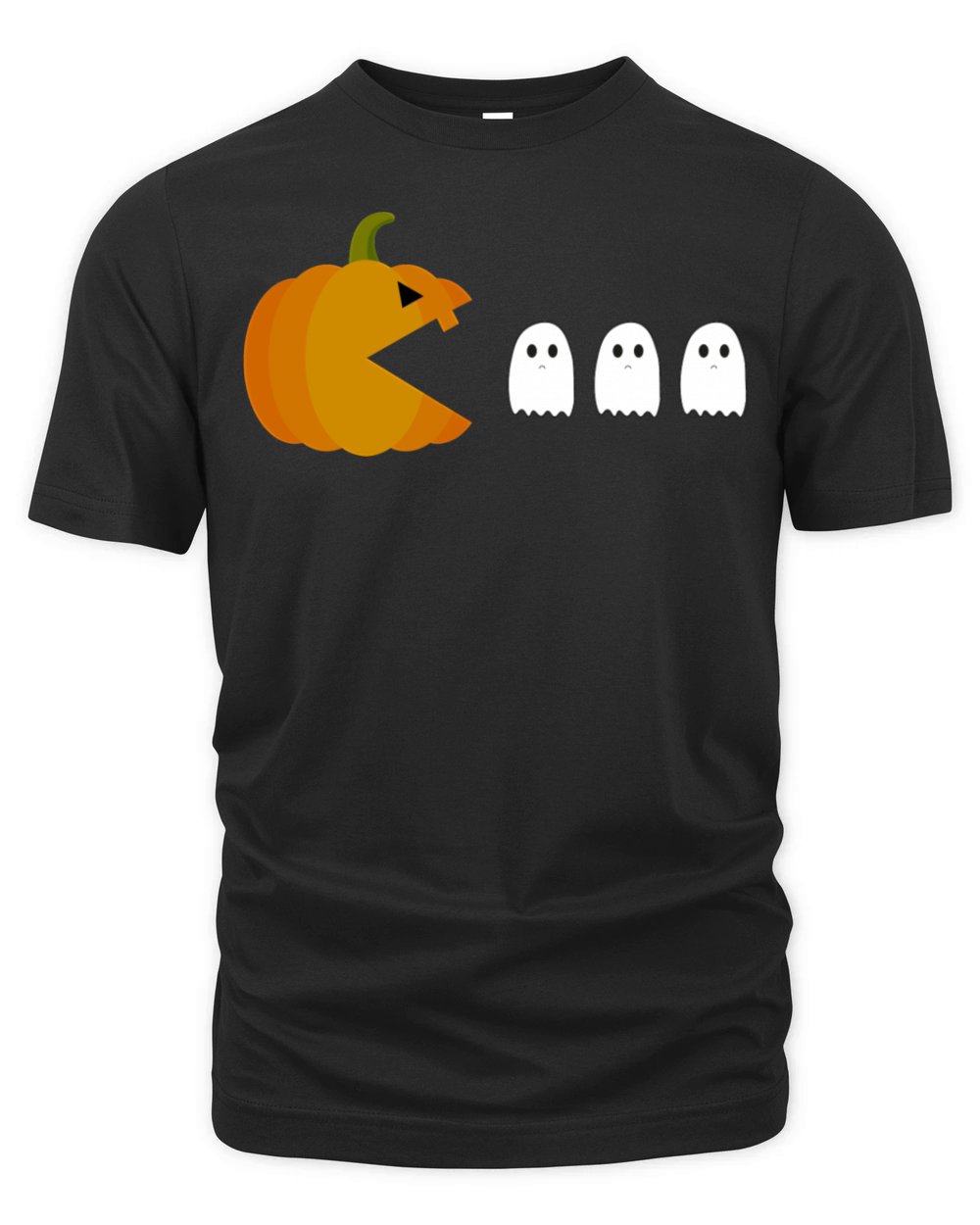 Pac-Man Pumpkin Organic Unisex T-shirt