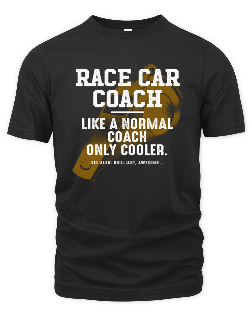 Race Car Coach Like a Normal Coach Auto Racing Fun Organic Unisex T-shirt