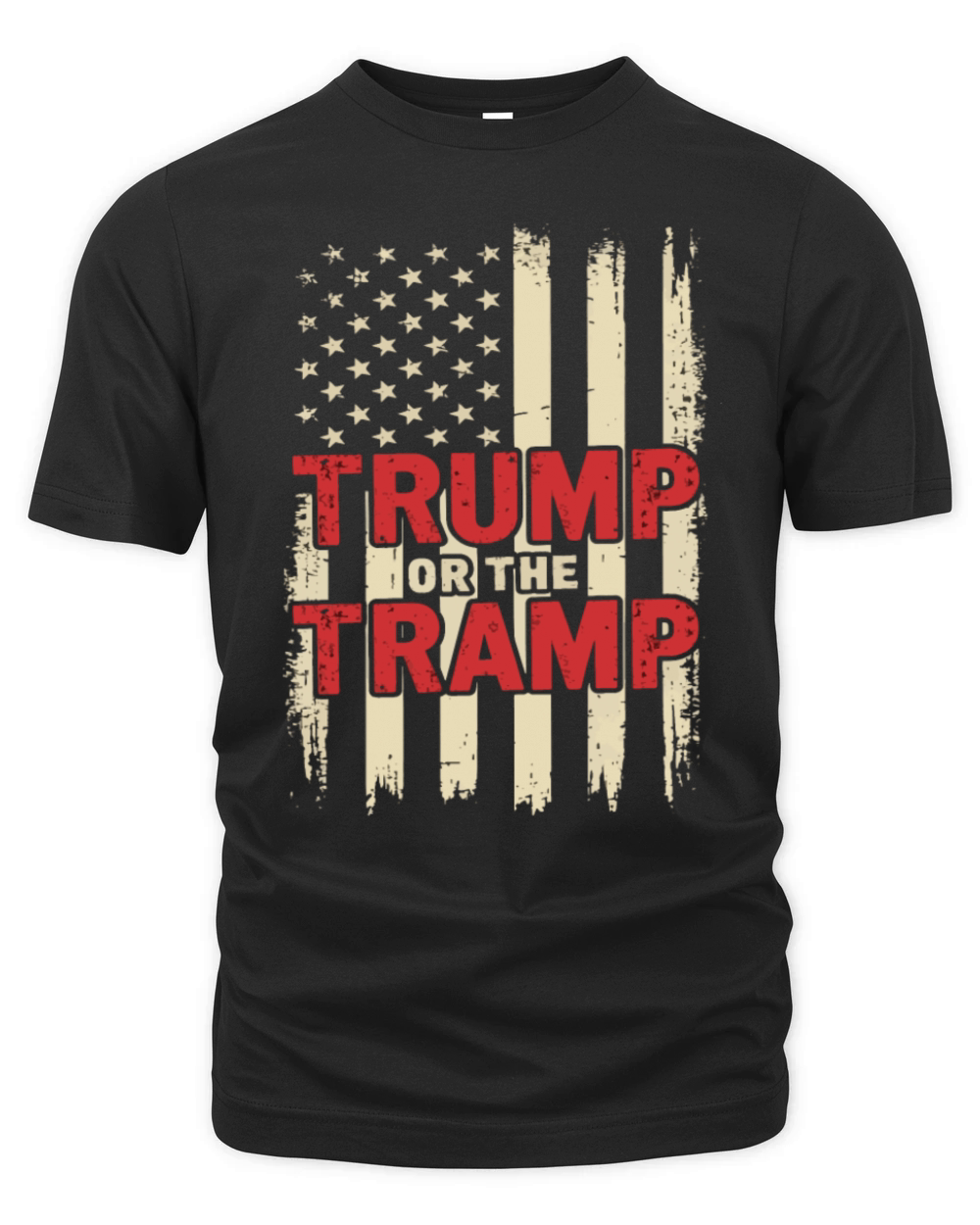 Trump or the Tramp Patriot Usa Flaf Trump Vance 47 Organic Unisex T-shirt