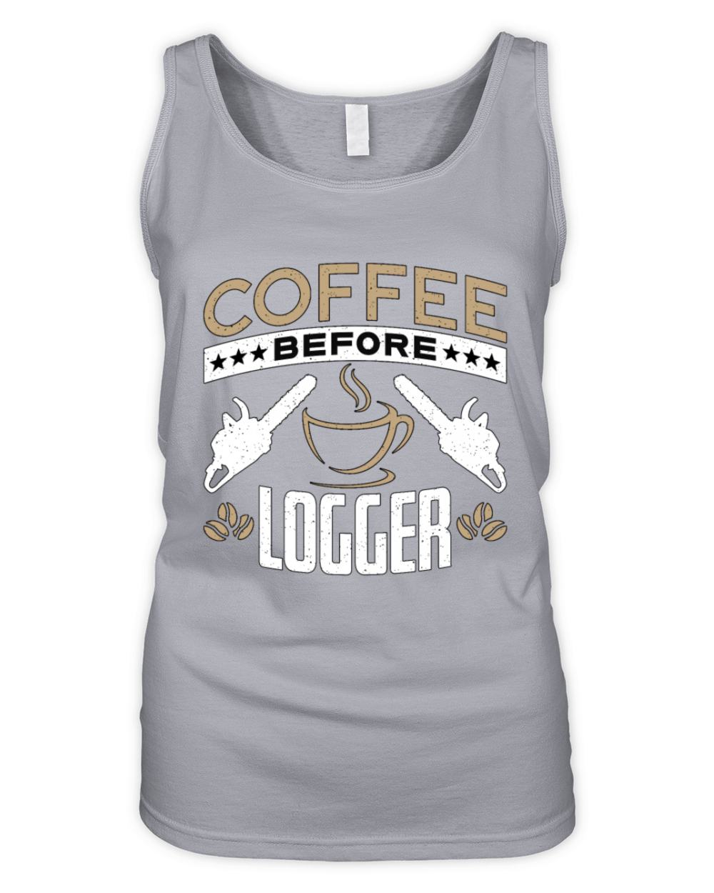 Logging Coffee Woodworker Coffee Lover Logger Organic Women's Tank Top