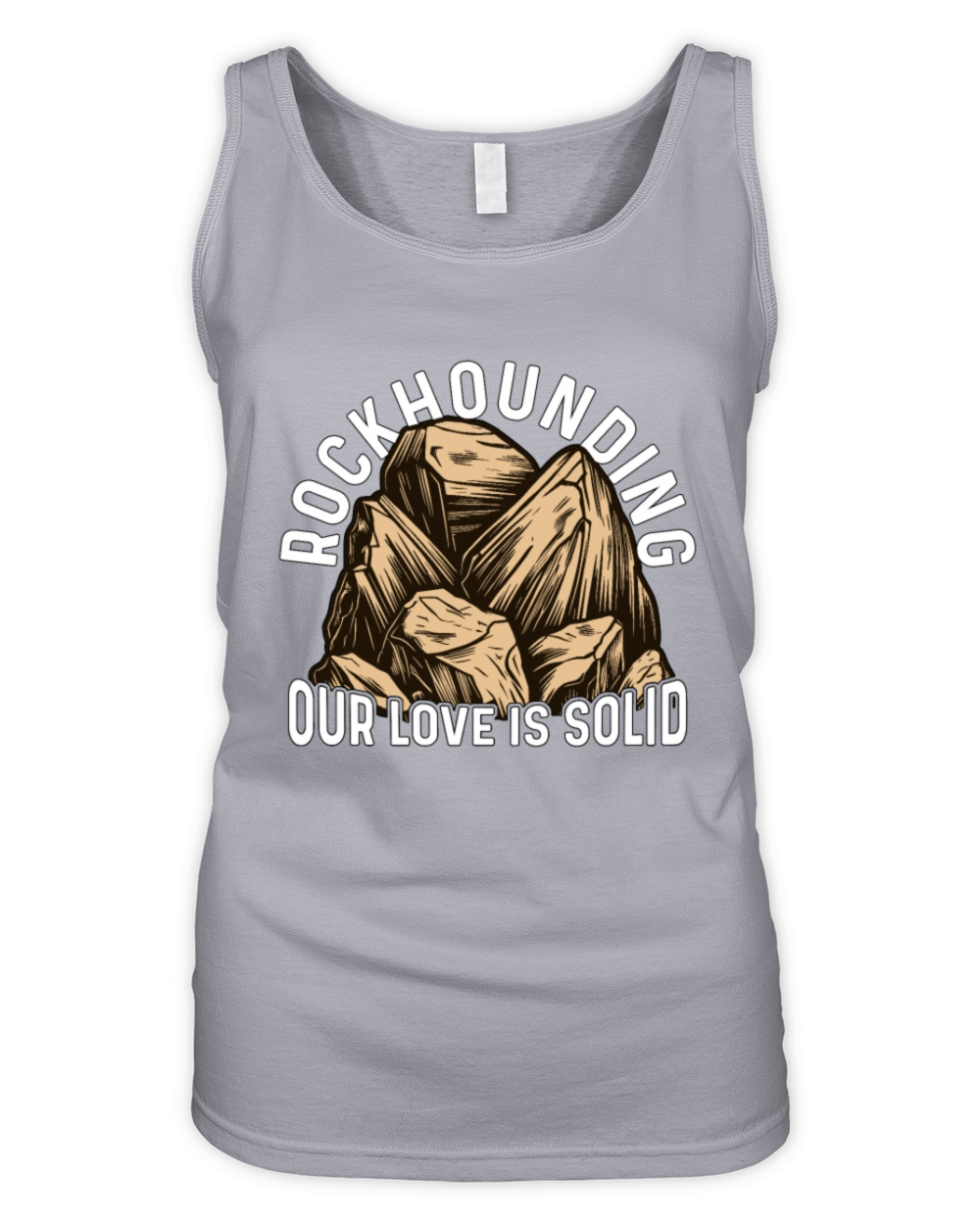 Rockhounding Our Love Is Solid Fossil Collector Organic Women's Tank Top