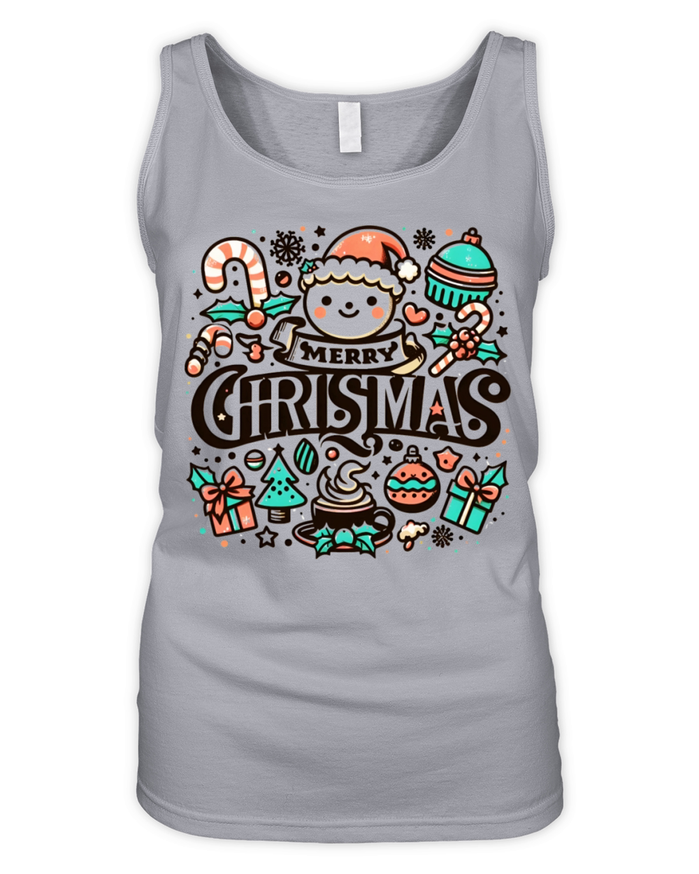 Two Cheers for Christmas Organic Women's Tank Top