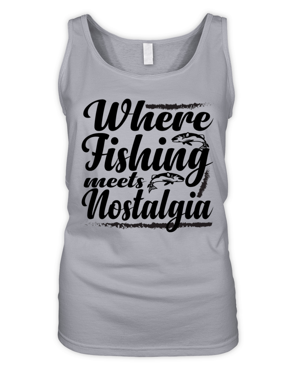 Vintage Fishing Adventure Organic Women's Tank Top