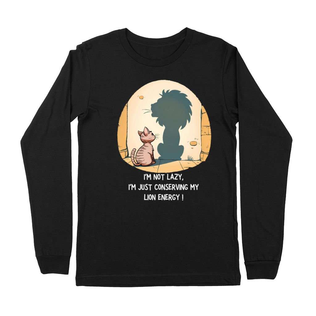 Im not a lazy cat t-shirt Premium Long Sleeve