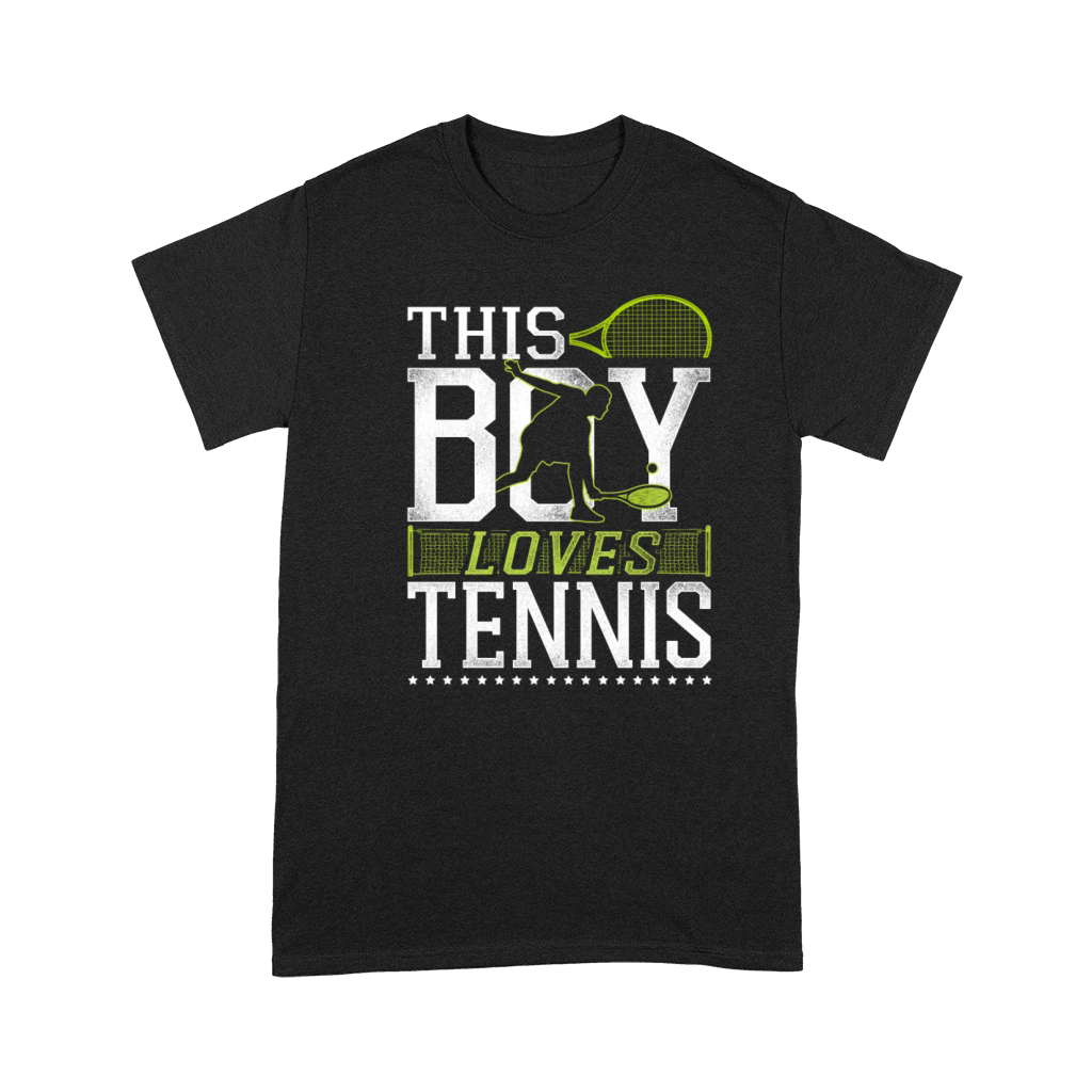 Funny Tennis Player Racket Boy Premium T-shirt