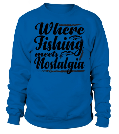 Vintage Fishing Adventure Sweatshirt Unisex