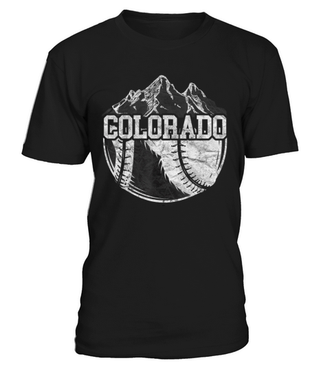 Colorado Baseball Fan Tee Vintage Rocky Mountains T-Shirt Unisex
