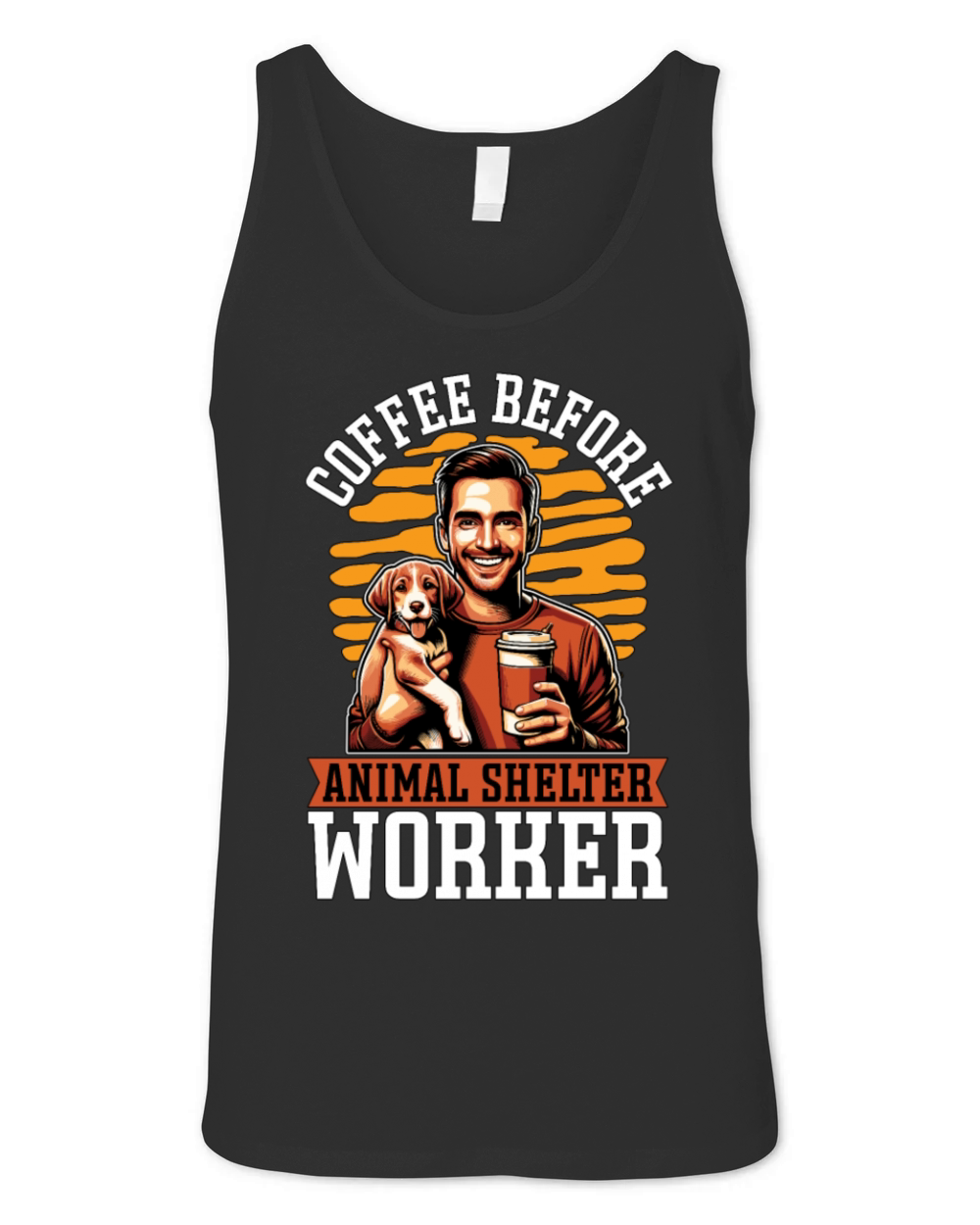 Animal Shelter Coffee Veterinarian Coffee Lover Unisex Jersey Tank
