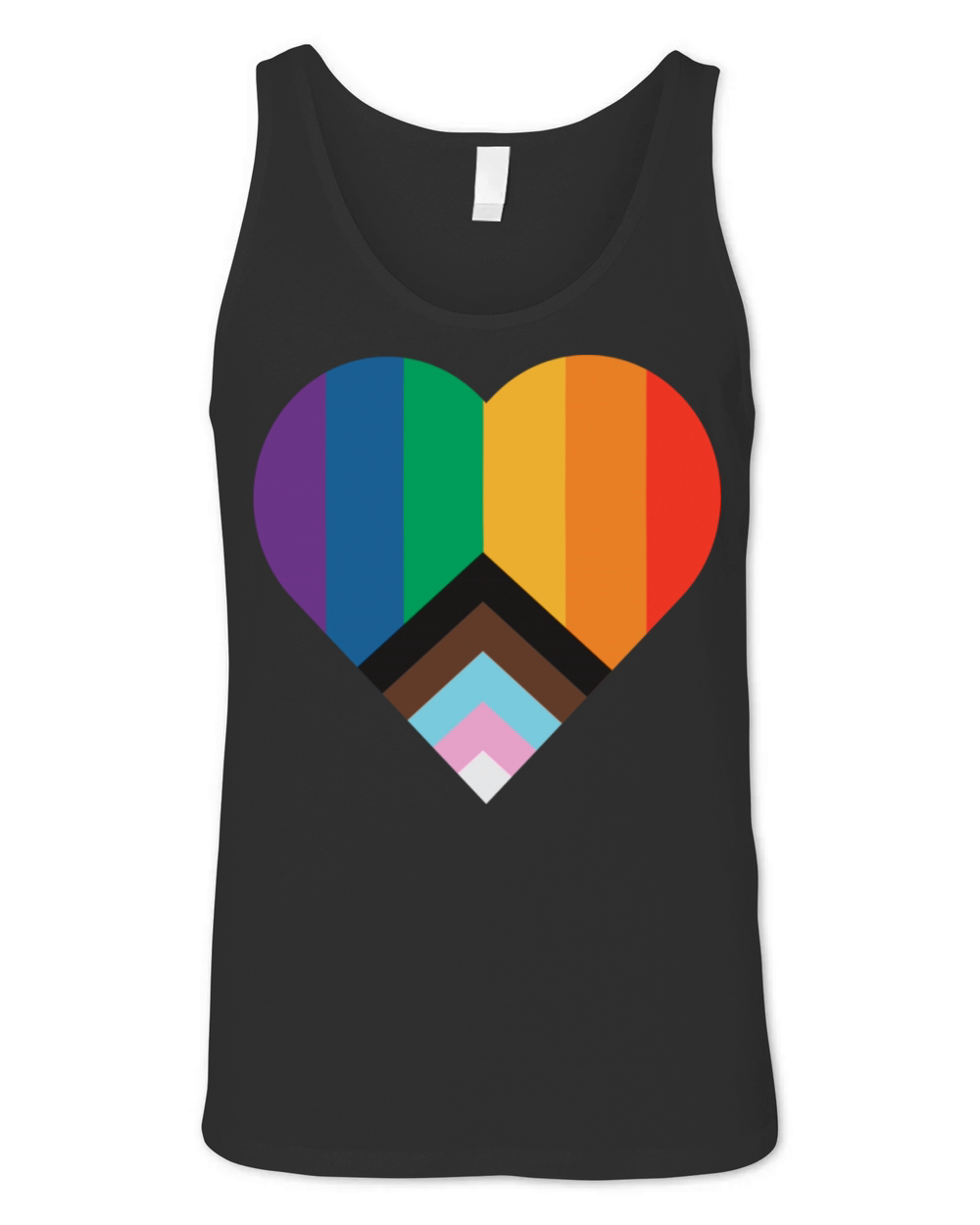 Heart Rainbow Unisex Jersey Tank