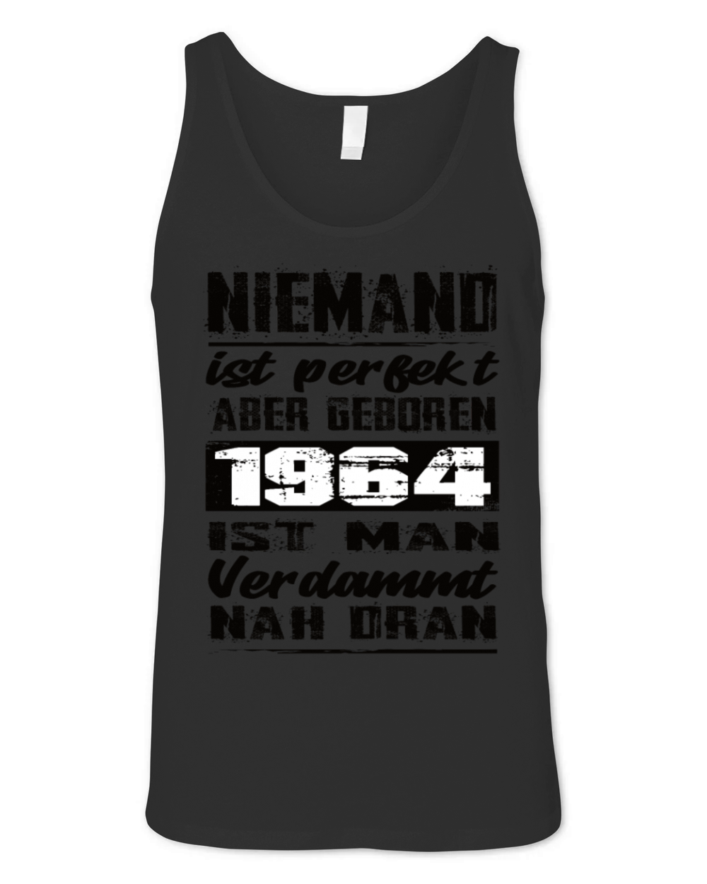 Nobody Is Perfect But Born 1964 Birthday Unisex Jersey Tank