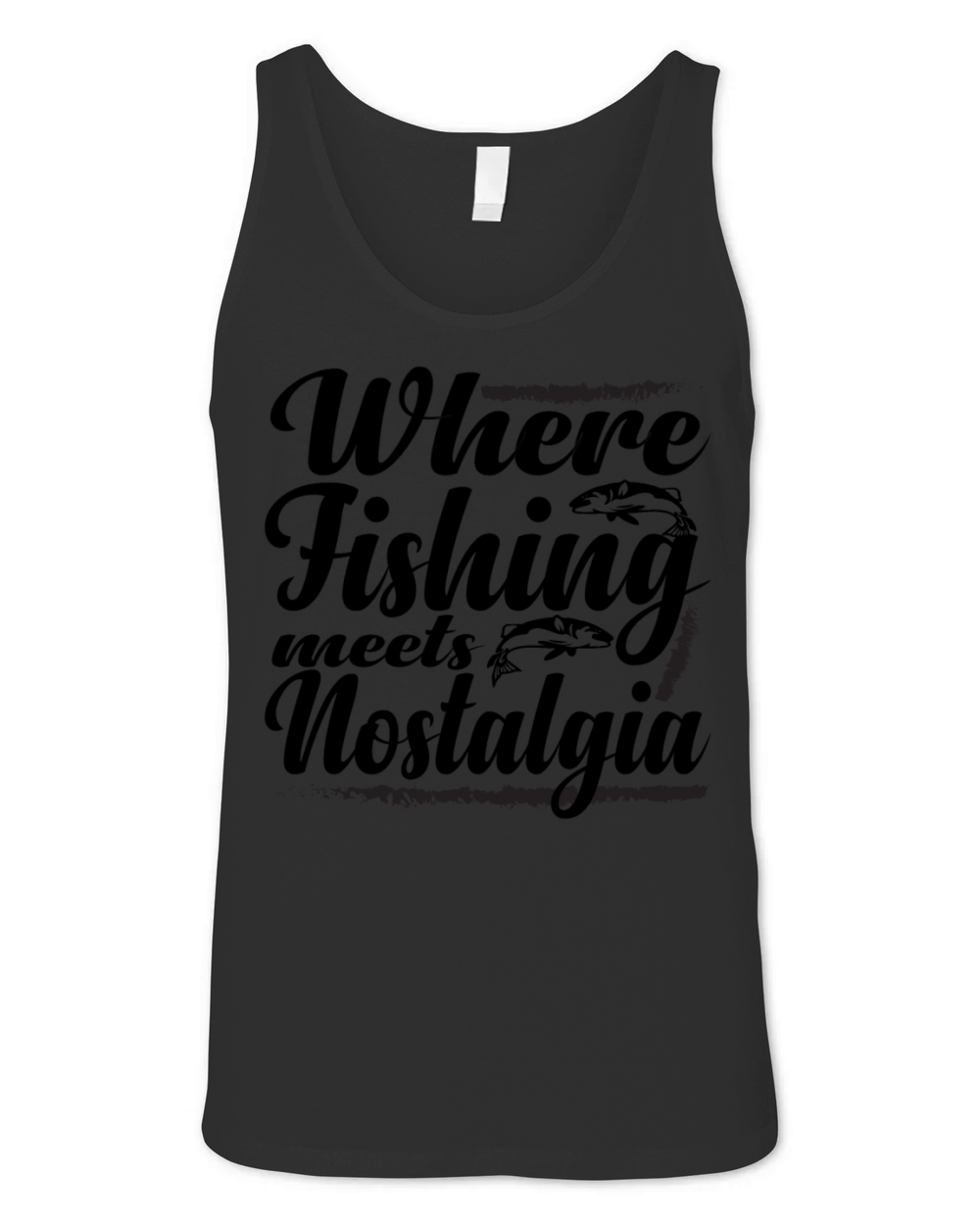 Vintage Fishing Adventure Unisex Jersey Tank