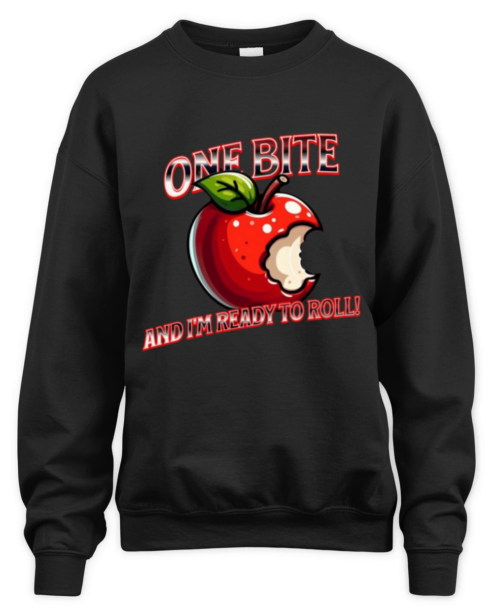 Apple bite Unisex Premium Crewneck Sweatshirt