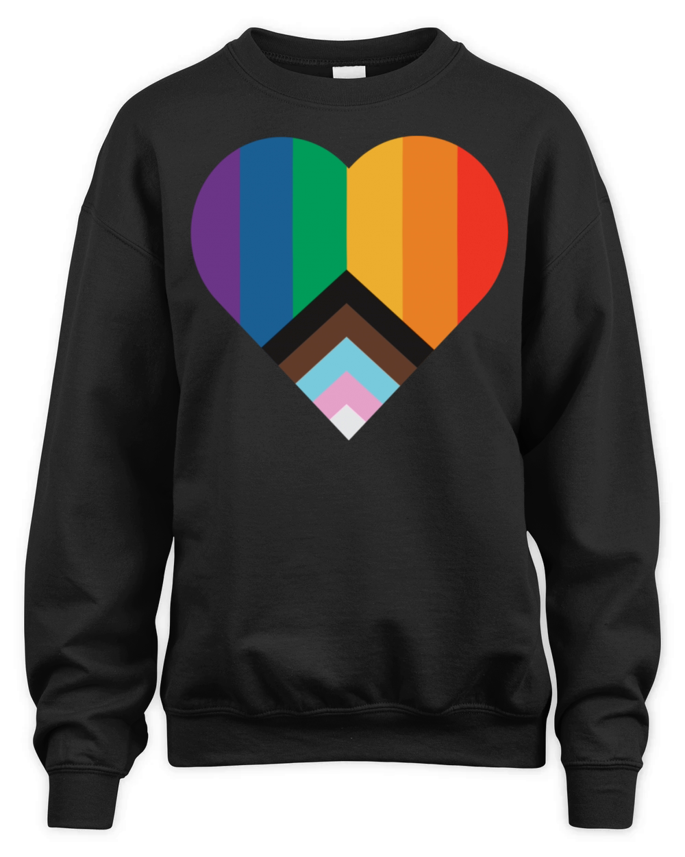 Heart Rainbow Unisex Premium Crewneck Sweatshirt
