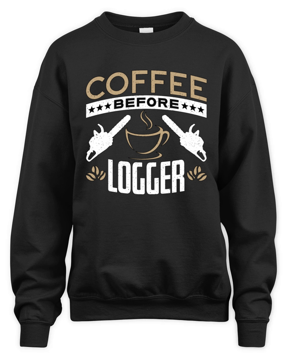 Logging Coffee Woodworker Coffee Lover Logger Unisex Premium Crewneck Sweatshirt