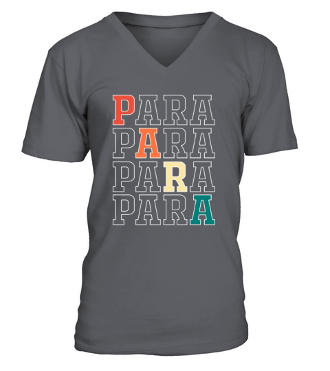 Paraeducator Para Professional Teacher V-Neck T-shirt