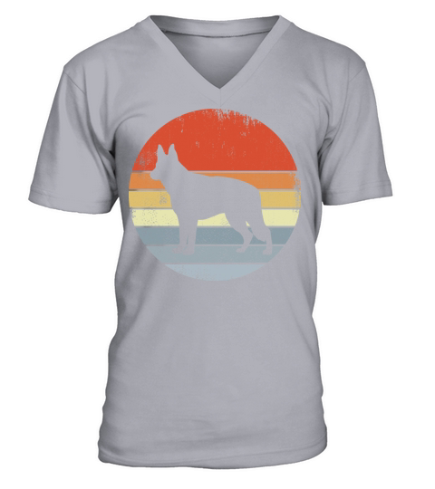 Vintage German Shepherd V-Neck T-shirt