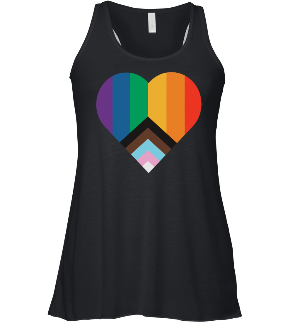 Heart Rainbow Women's Flowy Tank Top
