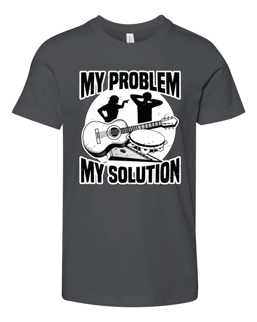 Folk Music Enthusiast My Problem My Pictogram Dad Youth Unisex Jersey Tee