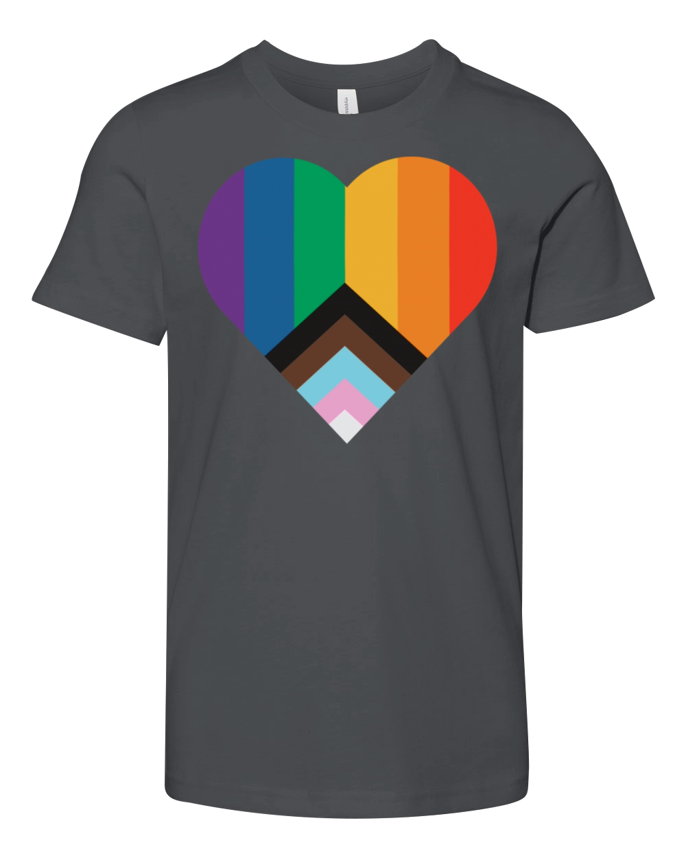 Heart Rainbow Youth Unisex Jersey Tee