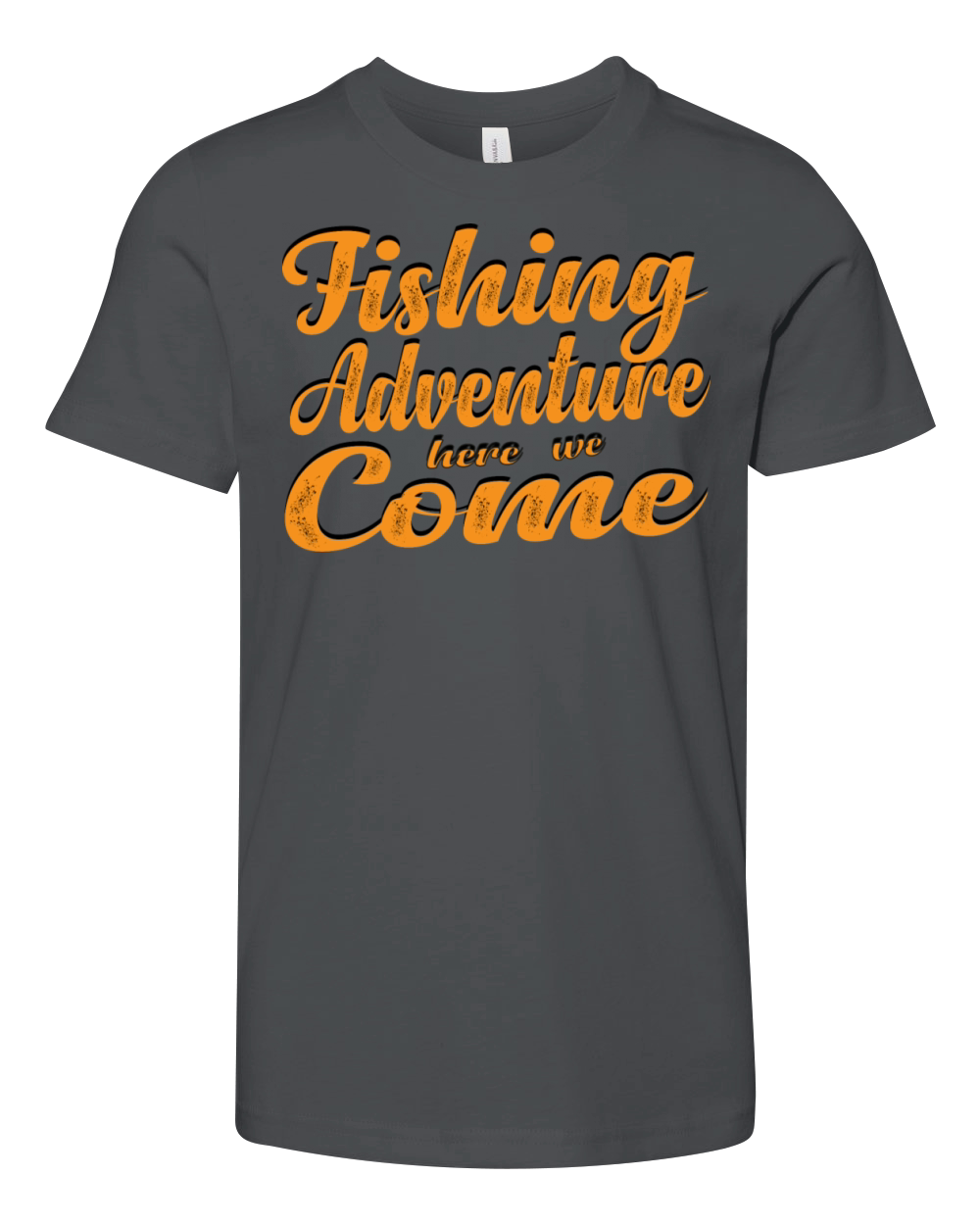 vintage fishing adventure Youth Unisex Jersey Tee