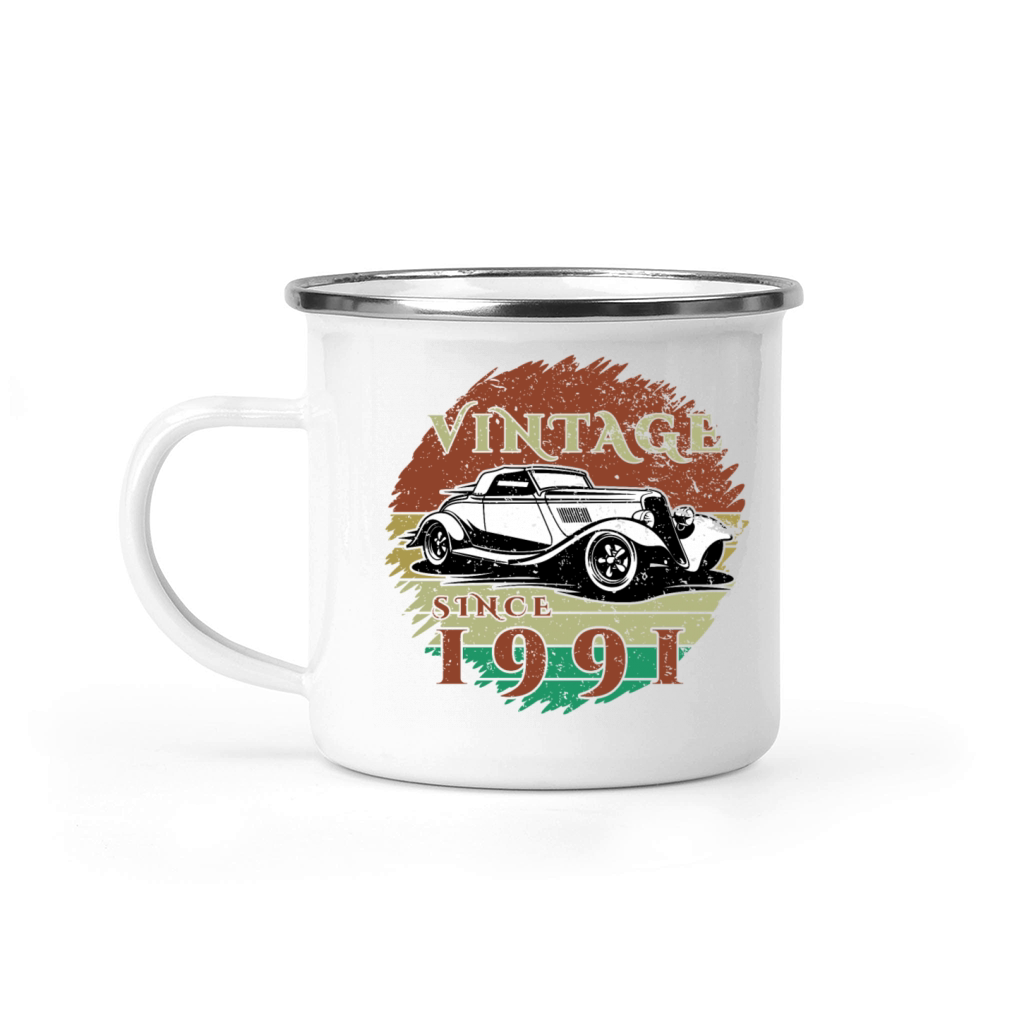 33rd birthday Classic Car - Vintage since 1991 Camping Mug